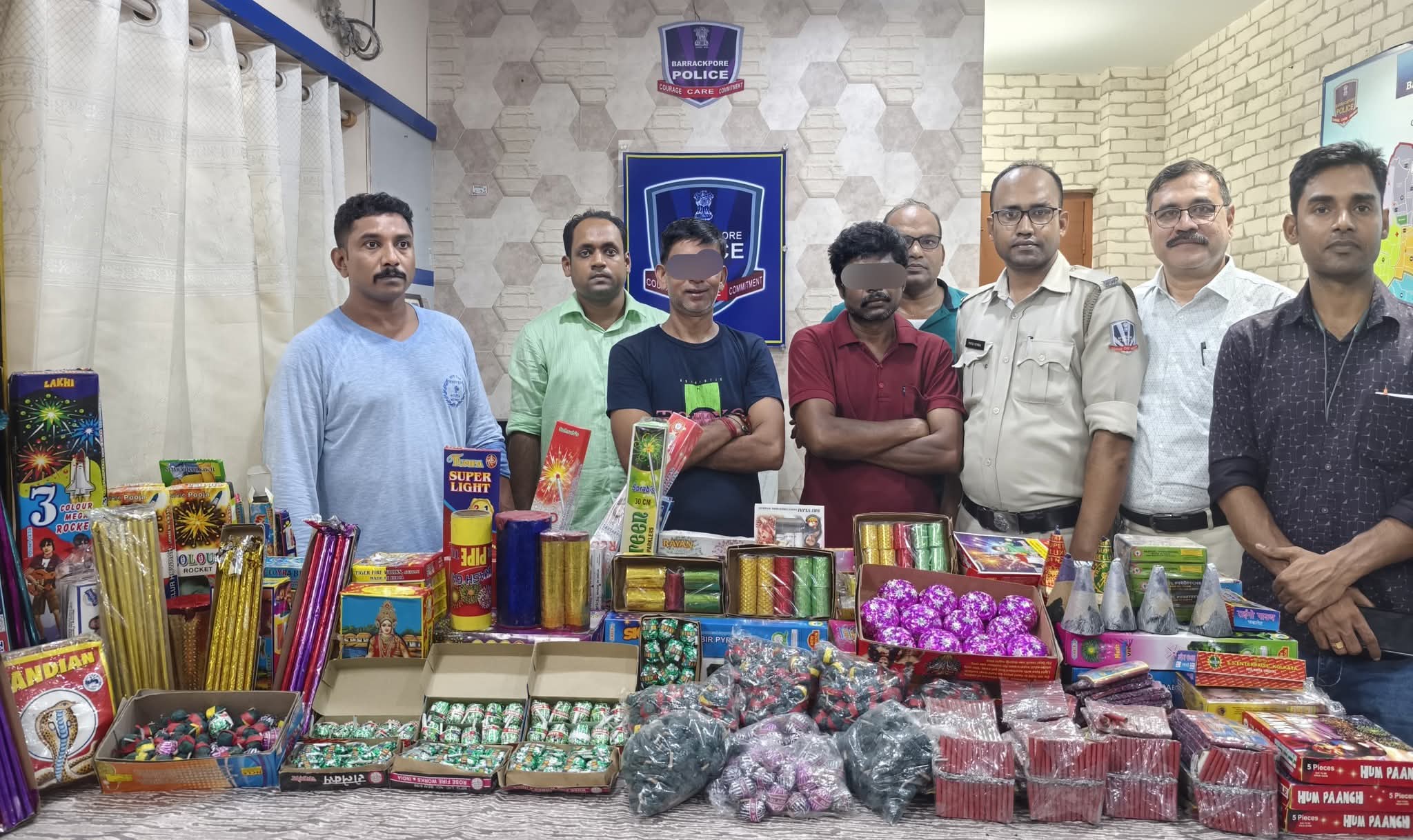 নিমতা থানার অভিযানে প্রচুর নিষিদ্ধ শব্দবাজি সহ…